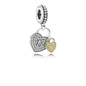 (imagen para) Charm colgante Candados de Amor - PANDORA