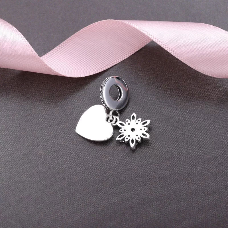 (imagen para) Charm colgante Coraz&oacute;n de Copo de Nieve - PANDORA - Ver 3