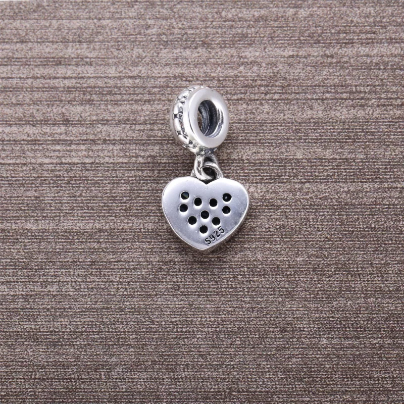 (imagen para) Charm Colgante Coraz&oacute;n Pav&eacute; Negro - PANDORA - Ver 4
