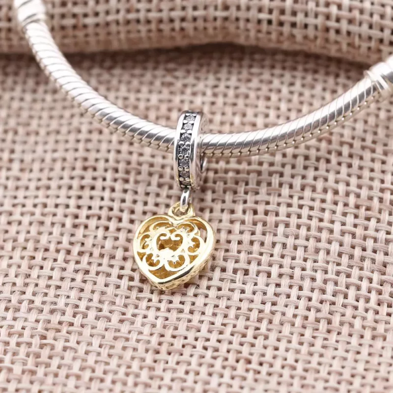 (imagen para) Charm colgante Coraz&oacute;n Sublime - PANDORA - Ver 2