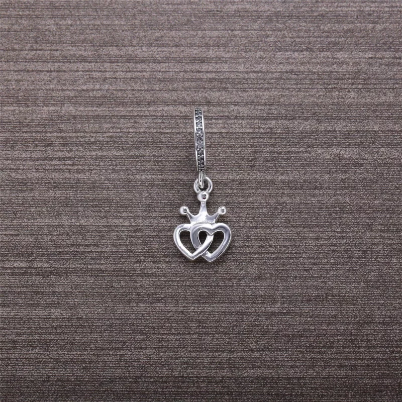 (imagen para) Charm colgante Corazones Coronados - PANDORA - Ver 2
