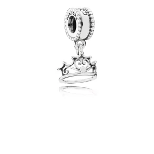 (imagen para) Charm colgante Disney Ariel Tiara Plata PANDORA