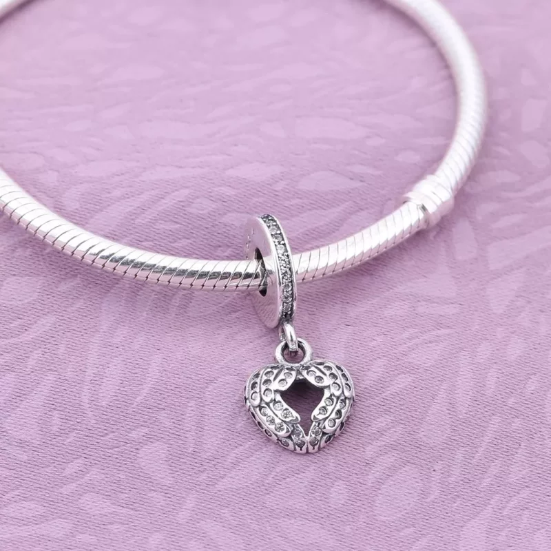 (imagen para) Charm colgante en plata de ley Alas de angel PANDORA - Ver 4