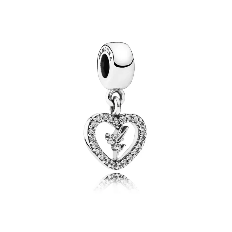 (imagen para) Charm colgante en plata de ley Amor de Campanilla - PANDORA