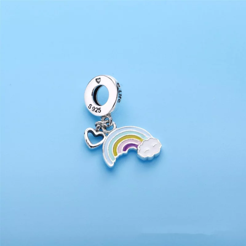(imagen para) Charm colgante en plata de ley Arco Iris del Amor - PANDORA - Ver 2