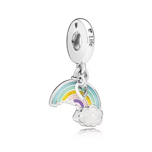 (imagen para) Charm colgante en plata de ley Arco Iris del Amor - PANDORA