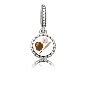 (imagen para) Charm colgante en plata de ley B&eacute;isbol PANDORA
