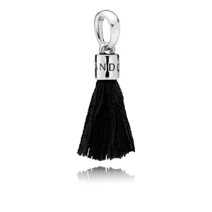 (imagen para) Charm colgante en plata de ley Borla Negra - PANDORA