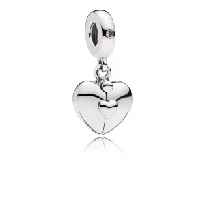 (imagen para) Charm colgante en plata de ley Candado Familiar - PANDORA