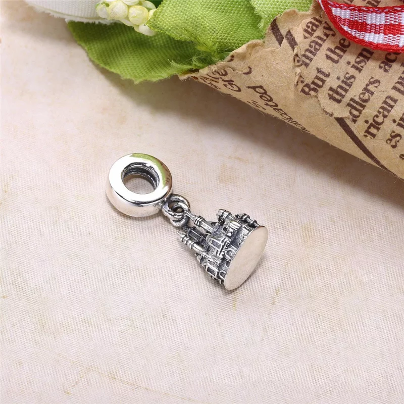 (imagen para) Charm colgante en plata de ley Castillo PANDORA - Ver 3