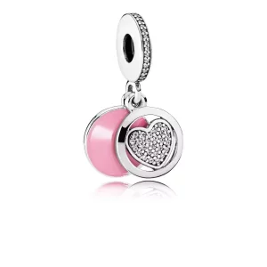(imagen para) Charm colgante en plata de ley Coraz&oacute;n Devoto - PANDORA