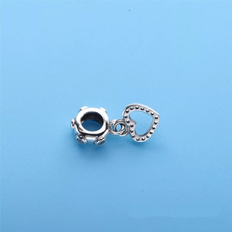 (imagen para) Charm colgante en plata de ley Coraz&oacute;n PANDORA - Ver 3