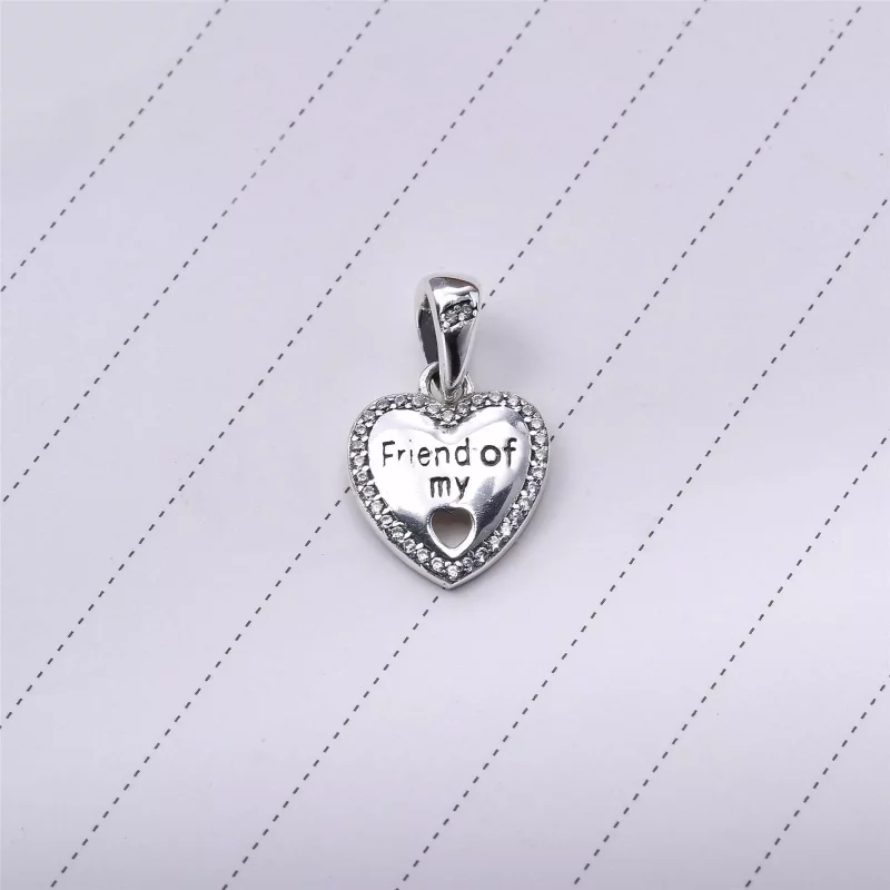 (imagen para) Charm colgante en plata de ley Corazones de la Amistad - PANDORA - Ver 2