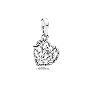 (imagen para) Charm colgante en plata de ley Corazones Florecientes - PANDORA