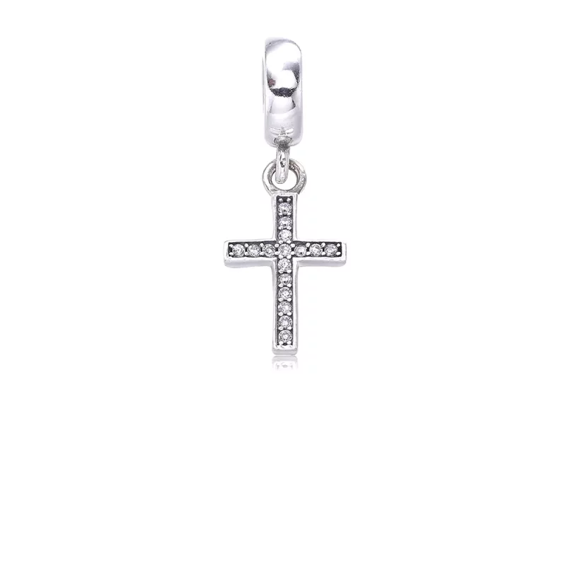 (imagen para) Charm colgante en plata de ley Cruz PANDORA