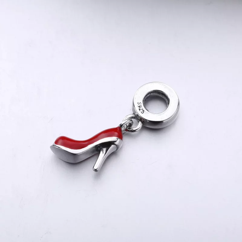 (imagen para) Charm colgante en plata de ley Estilete rojo PANDORA - Ver 2