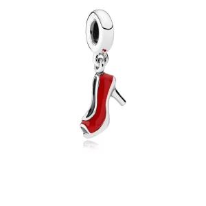 (imagen para) Charm colgante en plata de ley Estilete rojo PANDORA