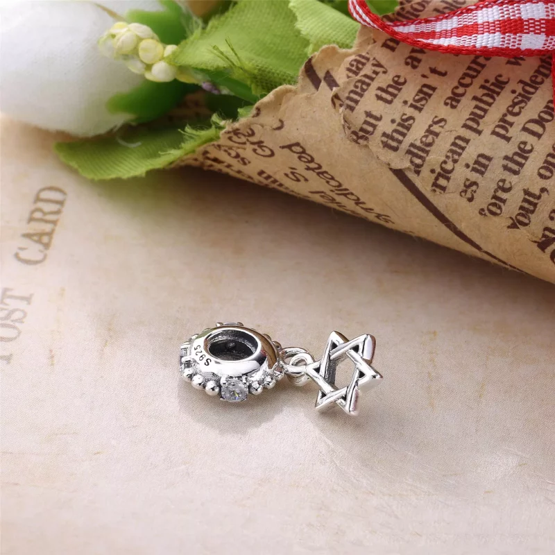 (imagen para) Charm colgante en plata de ley Estrella de David PANDORA - Ver 2