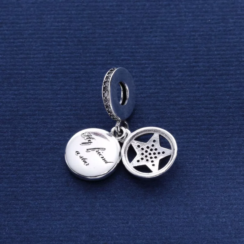 (imagen para) Charm colgante en plata de ley Estrella de la Amistad - PANDORA - Ver 3