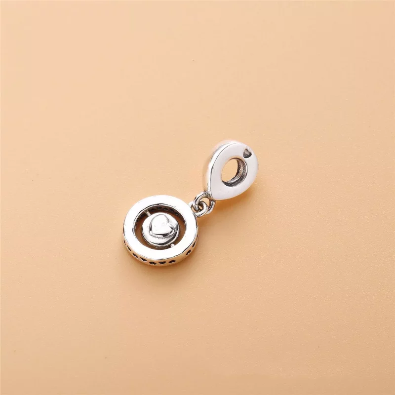 (imagen para) Charm colgante en plata de ley Firma PANDORA Girando - Ver 3