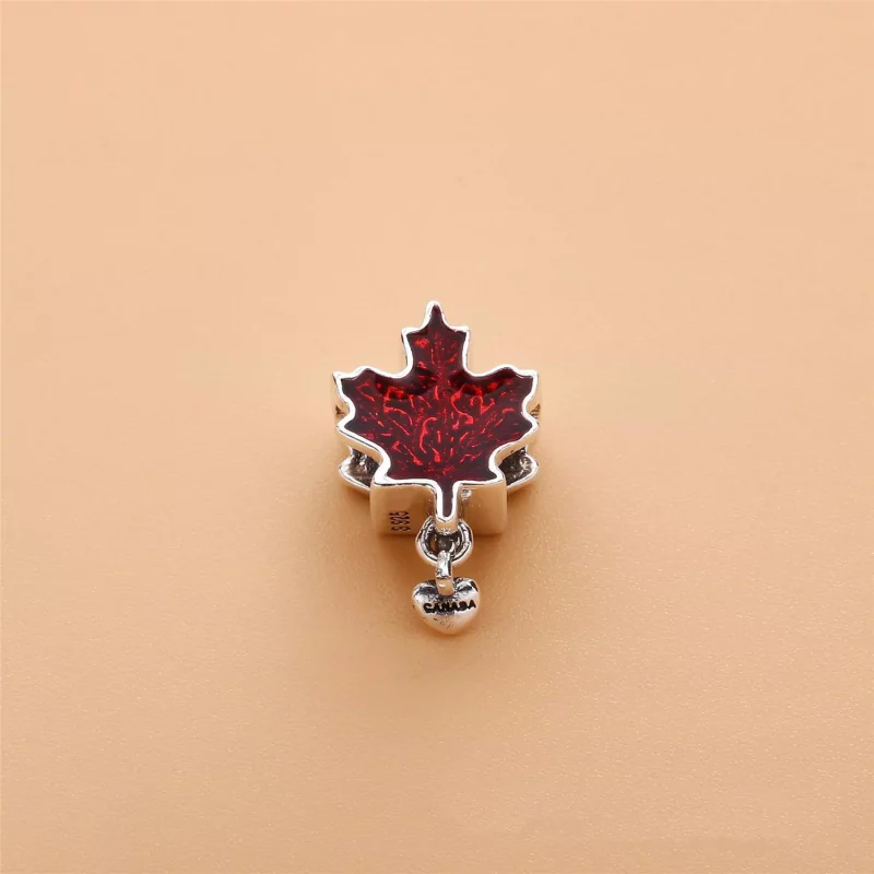 (imagen para) Charm colgante en plata de ley Hoja de arce PANDORA - Ver 2