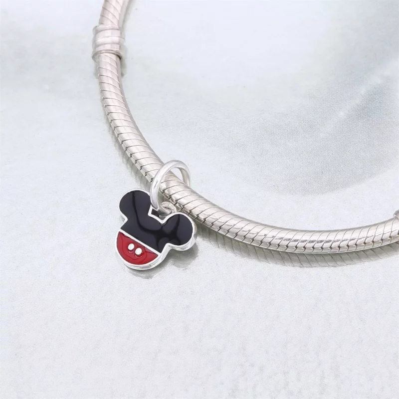 (imagen para) Charm colgante en plata de ley Icono Mickey - PANDORA - Ver 4