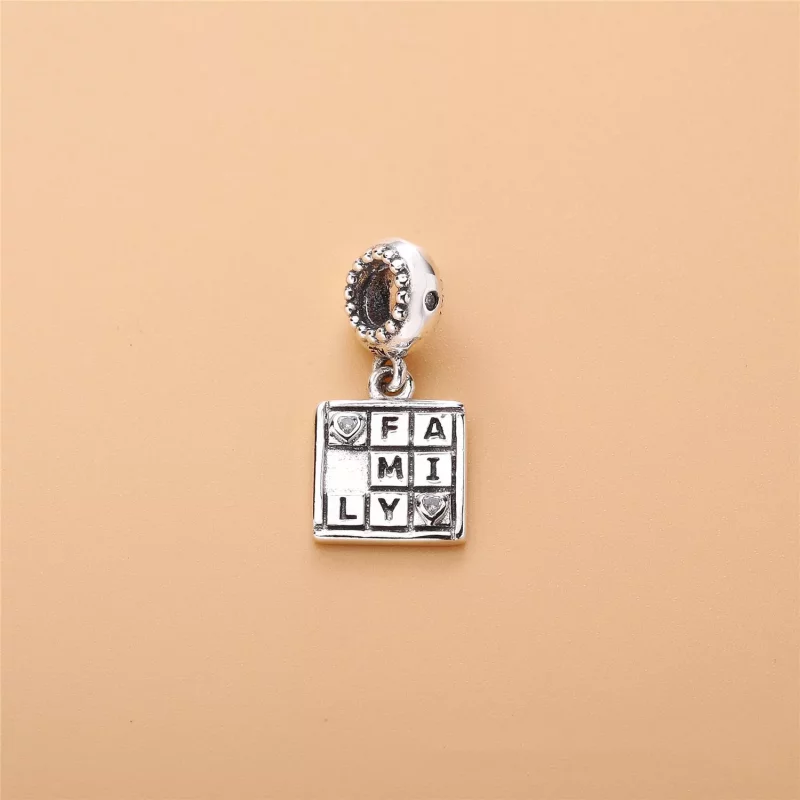 (imagen para) Charm colgante en plata de ley Juego familiar - PANDORA - Ver 2