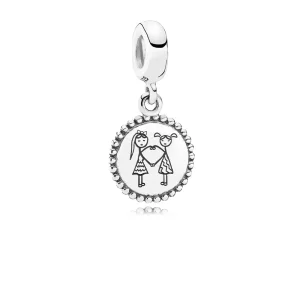 (imagen para) Charm colgante en plata de ley Los mejores PANDORA