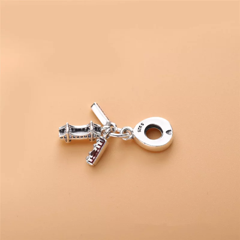 (imagen para) Charm colgante en plata de ley Lugares destacados de San Francisco PANDORA - Ver 3