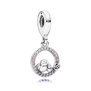 Charm colgante en plata de ley Mamá Pájaro y Polluelo - PANDORA (imagen para) Charm colgante en plata de ley Mamá Pájaro y Polluelo - PANDORA