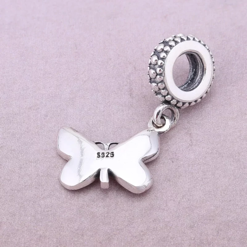 (imagen para) Charm colgante en plata de ley Mariposa PANDORA - Ver 3
