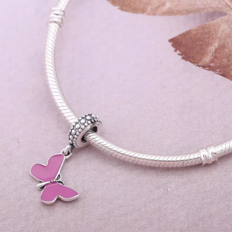 (imagen para) Charm colgante en plata de ley Mariposa PANDORA - Ver 4