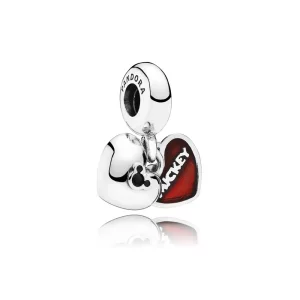 (imagen para) Charm colgante en plata de ley Mickey & Minnie - PANDORA