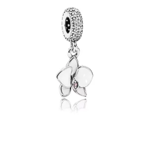 (imagen para) Charm colgante en plata de ley Orqu&iacute;dea Blanca - PANDORA