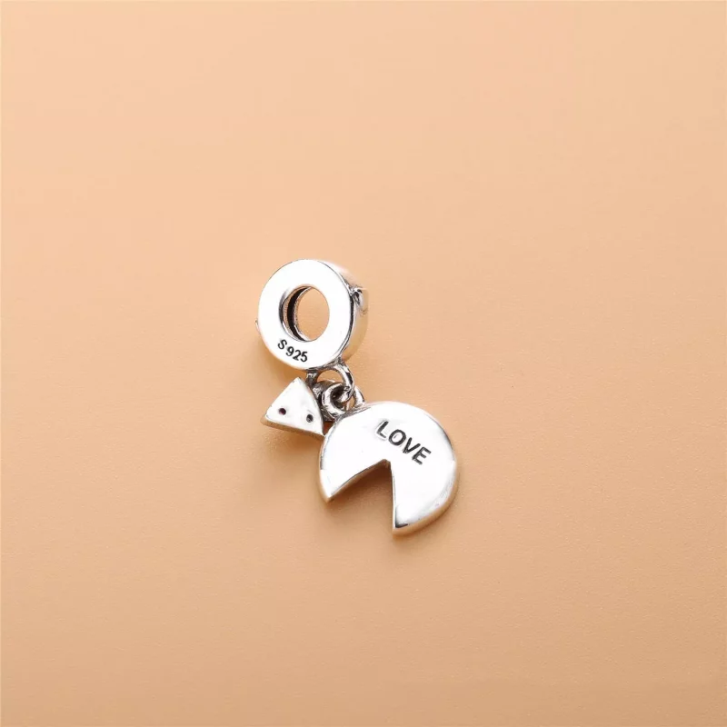 (imagen para) Charm colgante en plata de ley Pasi&oacute;n por la pizza PANDORA - Ver 3