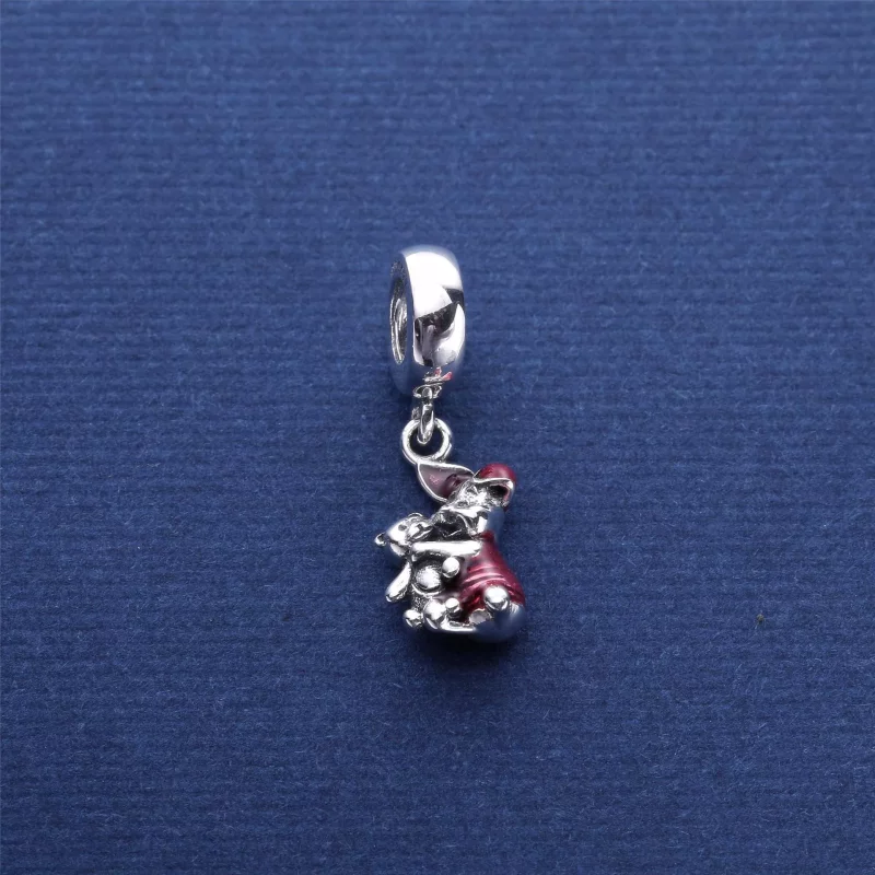 (imagen para) Charm colgante en plata de ley Piglet - PANDORA - Ver 2