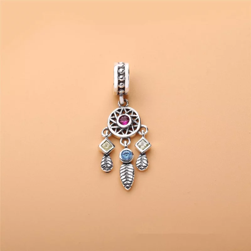 (imagen para) Charm colgante en plata de ley Pluma PANDORA - Ver 2