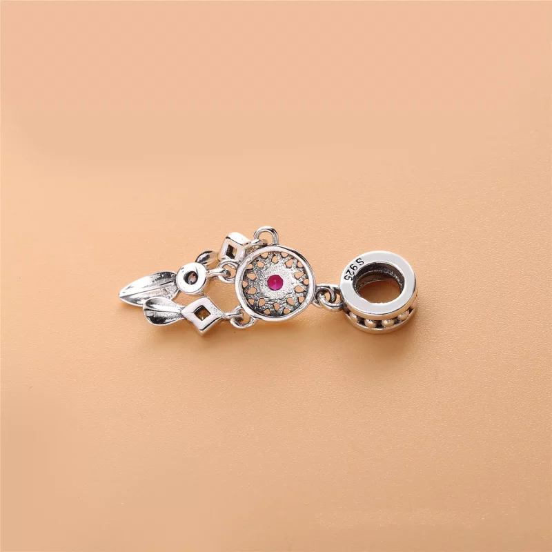 (imagen para) Charm colgante en plata de ley Pluma PANDORA - Ver 3