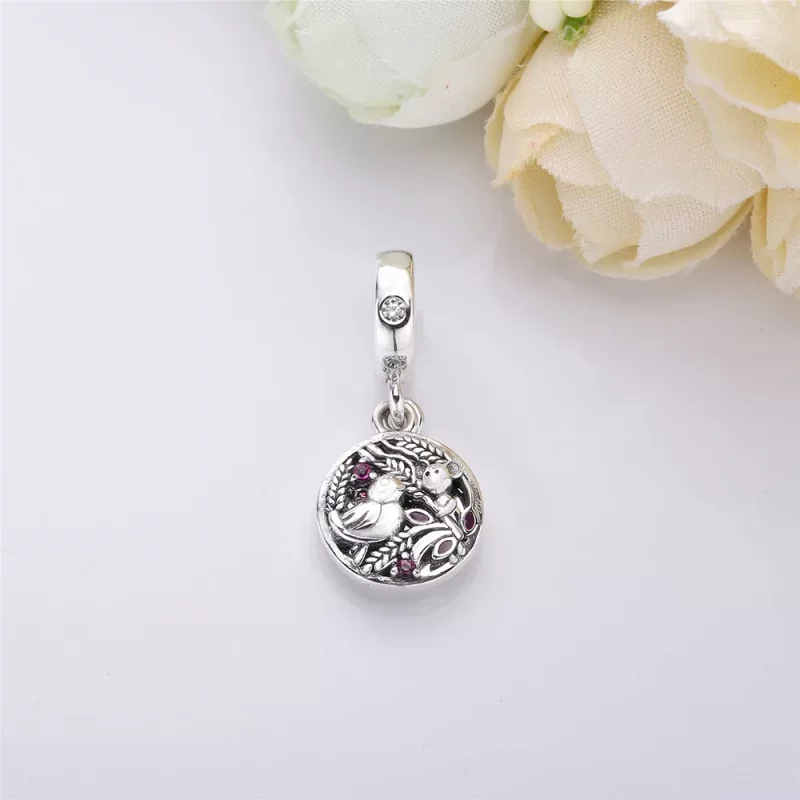 (imagen para) Charm colgante en plata de ley Siempre a tu lado - PANDORA - Ver 2