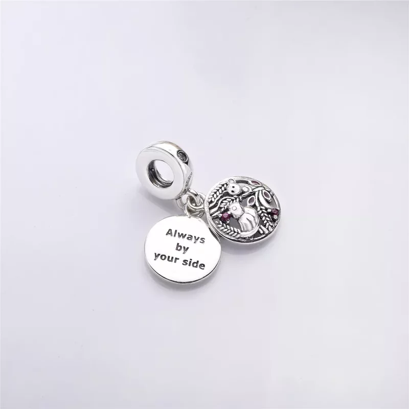 (imagen para) Charm colgante en plata de ley Siempre a tu lado - PANDORA - Ver 4