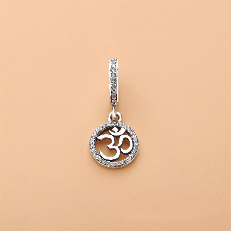 (imagen para) Charm colgante en plata de ley S&iacute;mbolo OM PANDORA - Ver 2