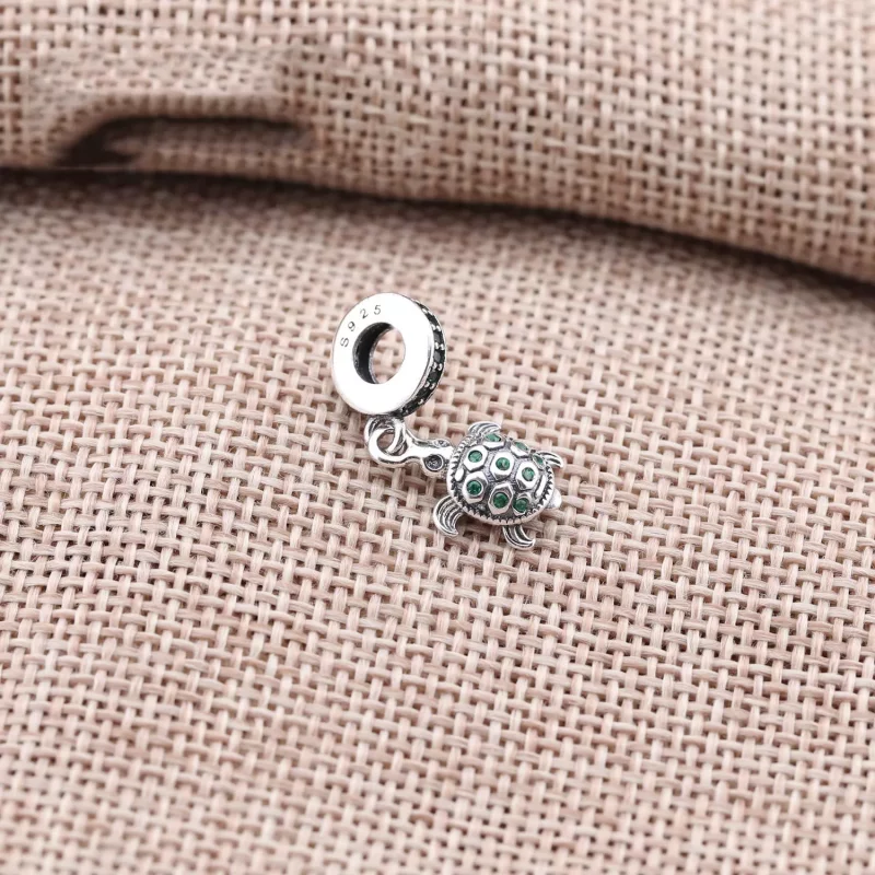 (imagen para) Charm colgante en plata de ley Tortugas PANDORA - Ver 2