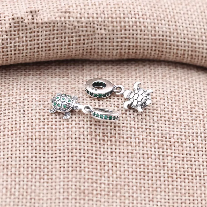 (imagen para) Charm colgante en plata de ley Tortugas PANDORA - Ver 3