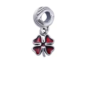 (imagen para) Charm colgante en plata de ley Tr&eacute;bol PANDORA