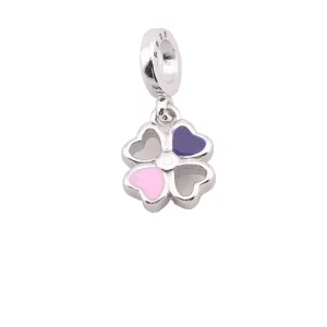 (imagen para) Charm colgante en plata de ley Tr&eacute;bol PANDORA