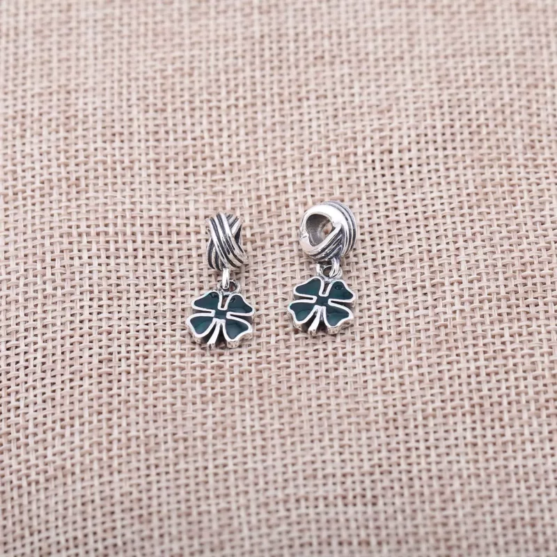 (imagen para) Charm colgante en plata de ley Tr&eacute;bol PANDORA - Ver 4