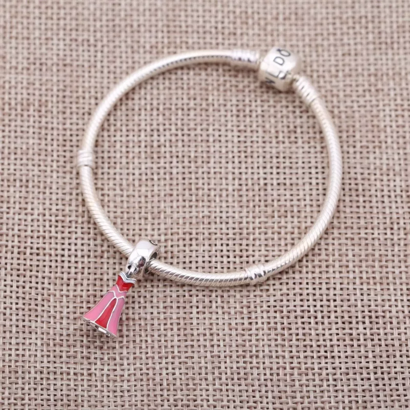 (imagen para) Charm colgante en plata de ley Vestido de Aurora - PANDORA - Ver 2