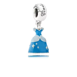 (imagen para) Charm colgante en plata de ley Vestido de Cenicienta - PANDORA