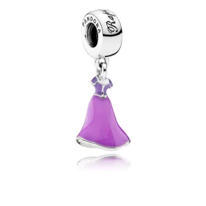 (imagen para) Charm colgante en plata de ley Vestido de Rapunzel - PANDORA