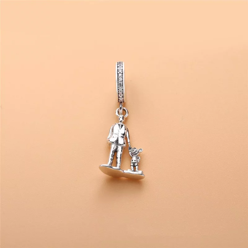 (imagen para) Charm colgante en plata de ley Walt Disney y Mickey Mouse PANDORA - Ver 2